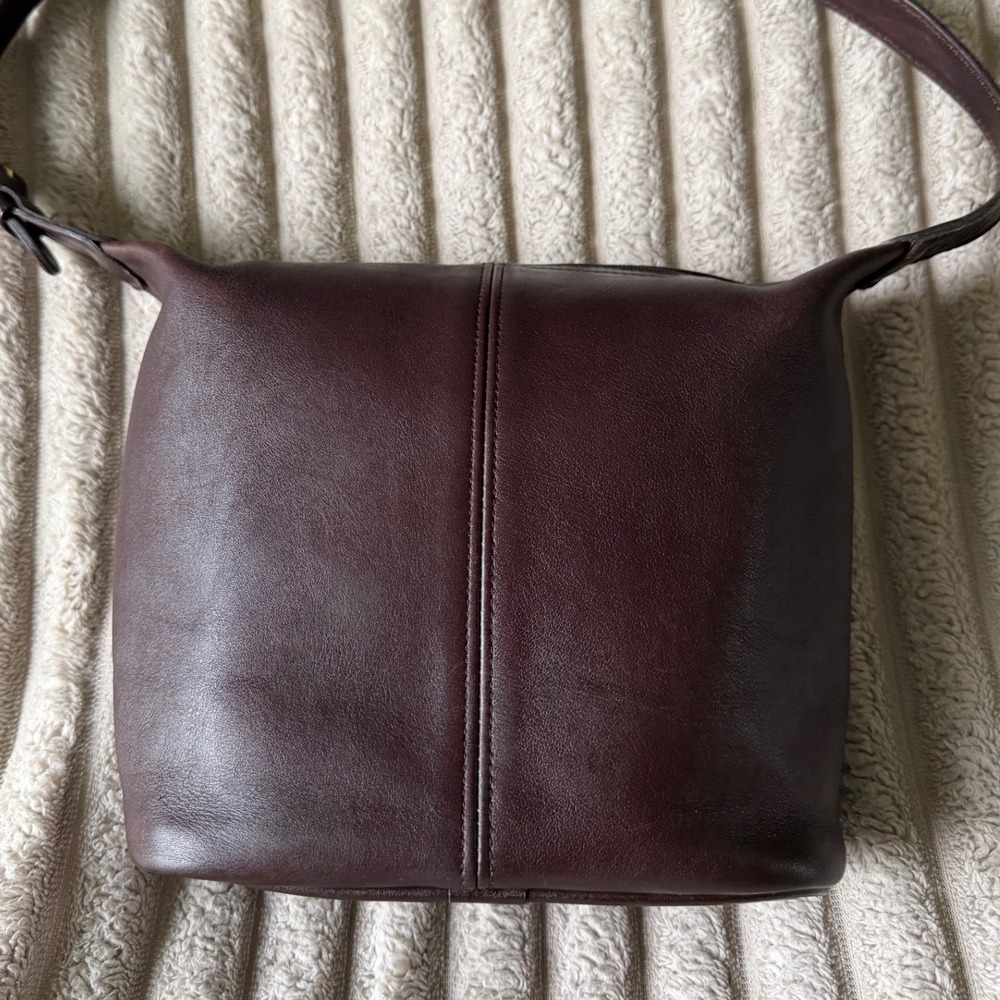 Coach Vintage Soho Mini Bucket Bag Mahogany Brown #4148 Cowhide Leather